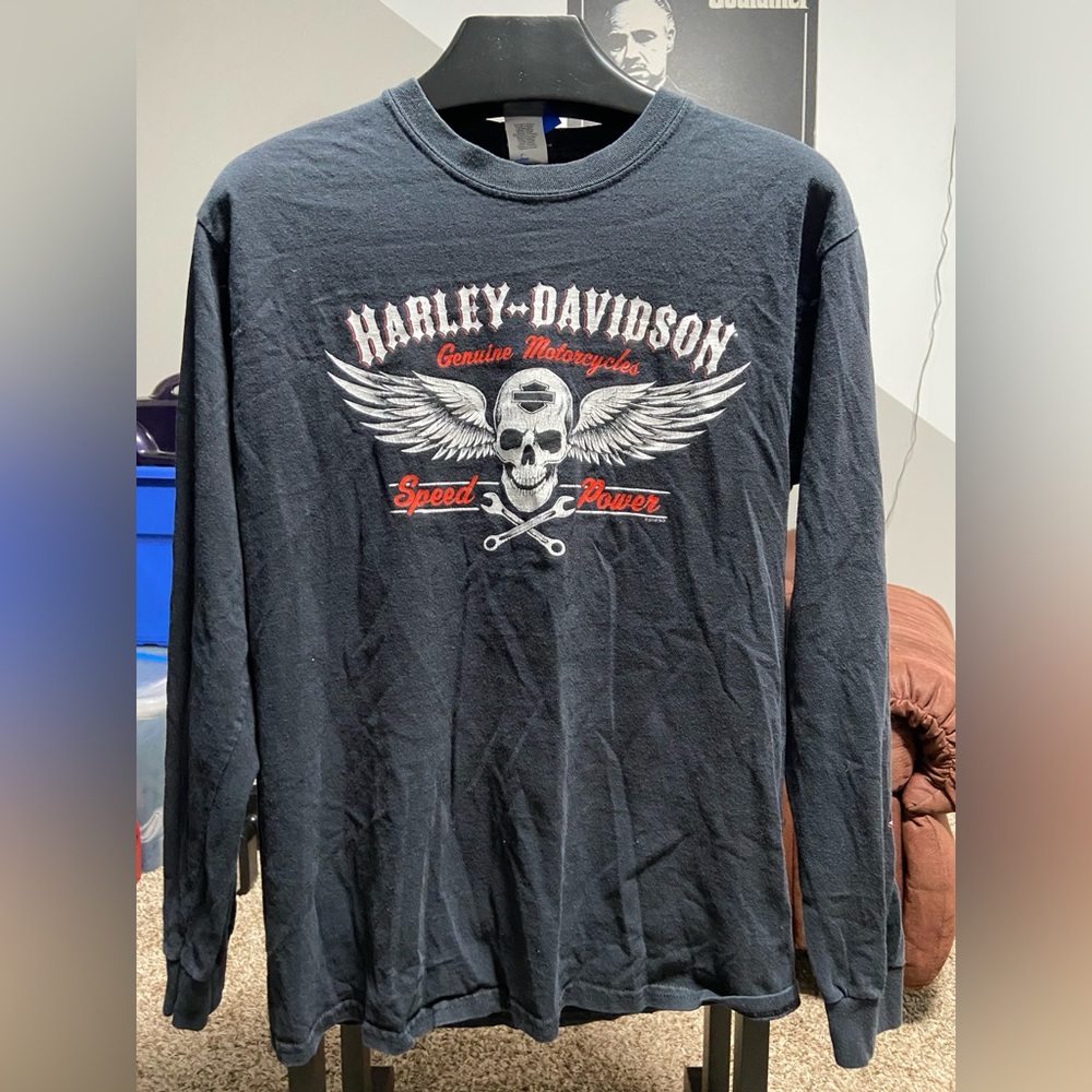 Vintage Harley and Nirvana T shirts
